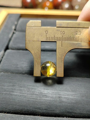鈦晶珠徑9mm，重1.16g，純天然鈦晶珠子散珠單珠，發787 水晶 擺件 原石【楚風漢韻】