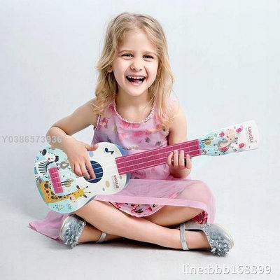 【現貨精選】尤克里里 尤克里里兒童玩具初學者音樂啟蒙兒童吉他一至二歲樂器玩具女孩 DF19323