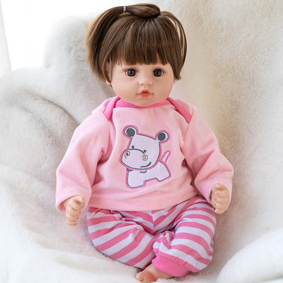 仿真娃娃玩具嬰兒女孩軟硅膠全軟膠洋娃娃重生睡眠會說話的假娃娃