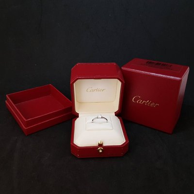 感謝收藏《三福堂國際珠寶名品1236》Cartier 1895 SOLITAIRE PT950鑽戒0.37CT