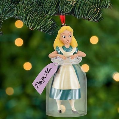 迪士尼 (最後現貨) 愛麗絲瓶子 聖誕吊飾裝飾擺飾