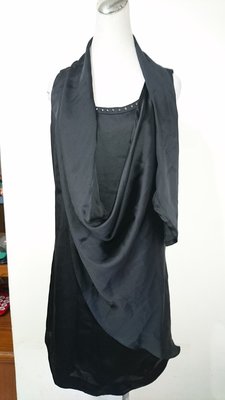 La Feta 黑色連身造型裙/洋裝(A47)