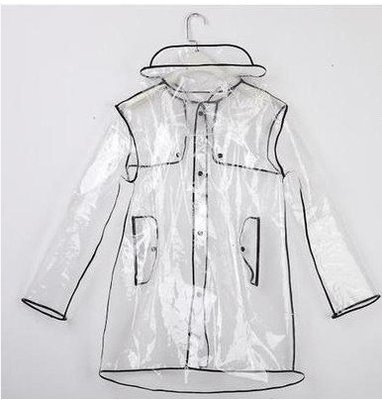 現貨機車雨衣韓國時尚透明雨衣男女情侶柔軟雨披EVA斗篷短款速賣通亞馬遜代發