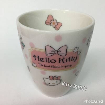 [Kitty 旅遊趣] 日本製 Hello Kitty 杯子 凱蒂貓 茶杯 下午茶杯 陶瓷杯 日式茶杯