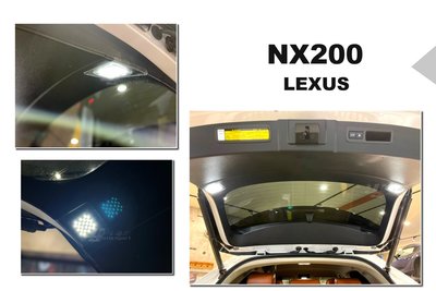 小傑車燈--全新 LEXUS NX200T NX200 NX300 NX300H LED 尾門燈 後廂燈 感應開關 照明
