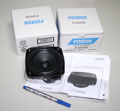 **免運費**少有 -1對全新 日本 FOSTEX P1000K 10cm 全音域喇叭..
