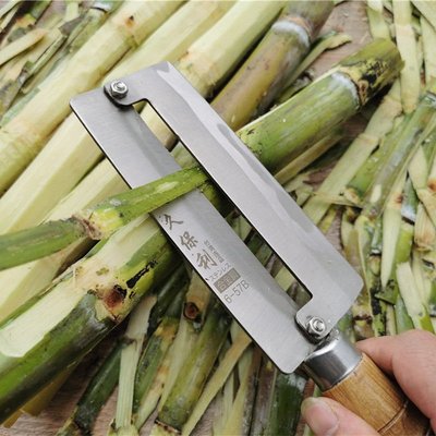 久保利甘蔗刀削皮器水果店專用型削甘蔗皮的刀家商用刨刮甘蔗神器-特價