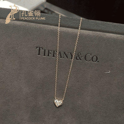 全新正品 Tiffany &amp; Co. 項鏈 蒂芙尼新款 早夏女士 18K金/玫瑰金 圓形鑽石吊墜 鑽石項鏈 現貨