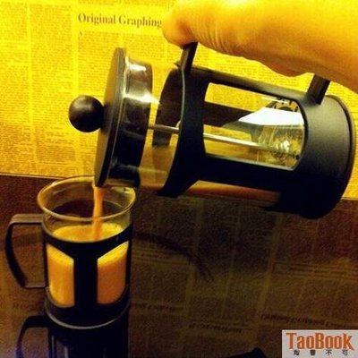 雙重過濾 家用法式濾壓咖啡壺 不鏽鋼玻璃沖茶器 法式打奶泡器