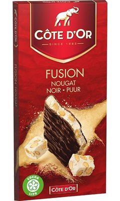 比利時代購巧克力-Cote d'Or 比利時大象牌牛軋糖巧克力片，買10片送1片，另有提供86%黑巧克力供顧客選購。