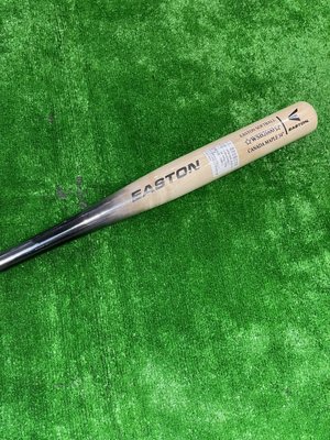 棒球世界全新Easton加拿大楓木壘球棒壘球木棒特價EM1棒型原木黑漸層配色
