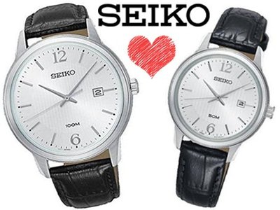 【威哥本舖】日本SEIKO全新原廠貨【附原廠盒】SUR265P1 &amp; SUR659P1 簡約時尚石英情侶對錶