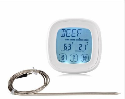 ✭美國Amazon亞馬遜熱銷✭觸屏式食品溫度計/探針式溫度計/廚房食品溫度計/內置倒計時器