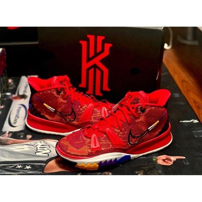 【正品】Nike Kyrie 7 PH EP lcons of Sport 英雄主題 紅色 DC0589-600潮鞋