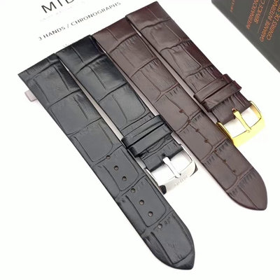 mido美度M027原裝皮帶貝倫賽麗原廠M027407A原廠真皮M007錶帶男女