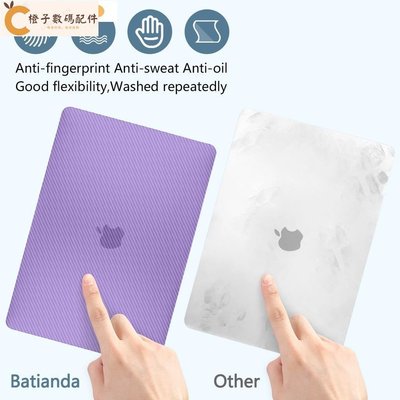 碳纖維超薄保護殼適用於MacBook Air Pro 13 13.3英寸 M1芯片不沾指紋可水洗款塑膠外殼[橙子數碼配件]