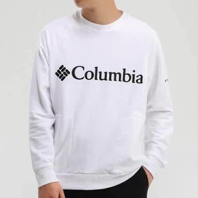 【現貨】秋冬款Columbia哥倫比亞戶外男式薄絨衛衣舒適圓領長袖T恤AE0253 可開發票