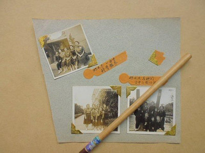 文獻史料館*老照片=民國49年高中女生在一女中科學館.台中公園和影共3張(k360-7)