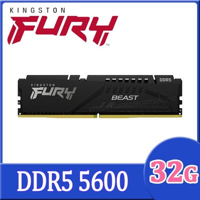 金士頓 Kingston FURY Beast 獸獵者 DDR5 5600 32GB (KF556C40BB-32)