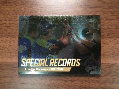 Lamigo桃猿 (樂天桃猿前身) 2017 中華職棒球員卡 特殊紀錄卡