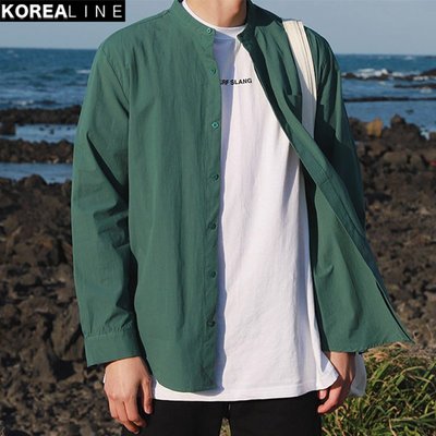 KOREALINE搖滾星球 / 純棉口袋襯衫 / 6色 / HNT4882