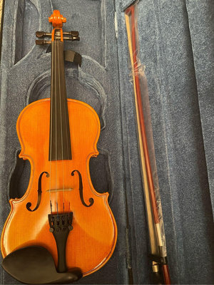 【舒音進口提琴】 R20號  1/4進口二手半手工兒童真虎紋小提琴 音質不錯 價格便宜 高雄可面交 市價15000