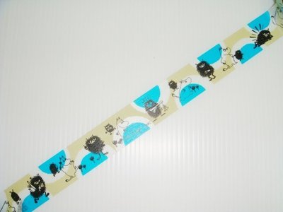 紙膠帶 三宅商店 MOOMIN(嚕嚕米) (藍) 繪本款 分裝100cm