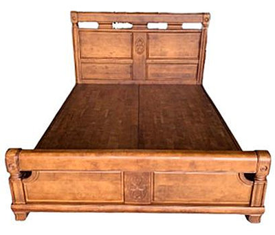 鑫高雄駿喨二手貨家具(全台買賣)----5尺 全實木 雙人床  雙人床架  組合床  床組