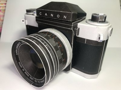 Canon AE-1 相機 紙模型 1:1 仿真 鏡頭可拆裝 成品 紙紮 現貨