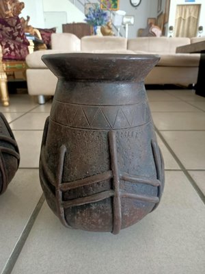 桃園國際二手貨中心(收藏品出清)----早期紅磚料 陶甕 原住民陶罐