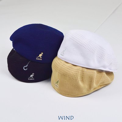 【 Wind 】英國KANGOL Cap tropic 504 小偷帽 麻料 高爾夫帽 貝雷帽 100% 正品 現貨