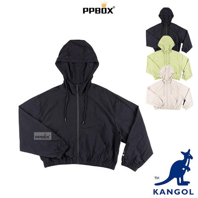 【歡迎光臨】KANGOL 女款運動連帽外套【63221420】防曬 長袖 新衣新包 抗UV 風衣 春夏