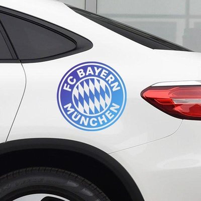 熱賣 拜仁汽車貼紙拜仁慕尼黑足球俱樂部車貼油箱蓋車身貼紙德國足球貼