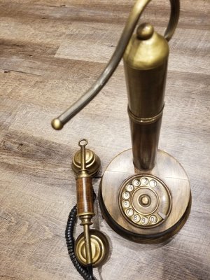 歐洲帶回古董義大利製銅電話