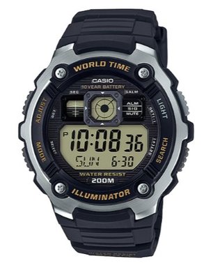 【萬錶行】CASIO 深海潛將數位電子膠帶錶 AE-2000W-9A