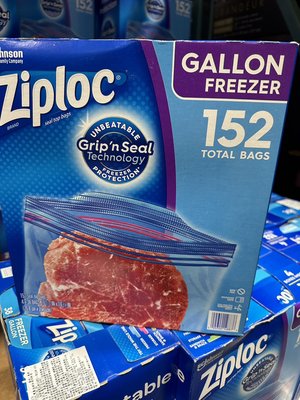 COSTCO好市多代購Ziploc 雙層夾鏈冷凍保鮮袋 大 38入(拆售)