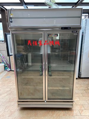 【民權食品機械】二手瑞興雙門玻璃冷凍展示冰箱/西點冰箱