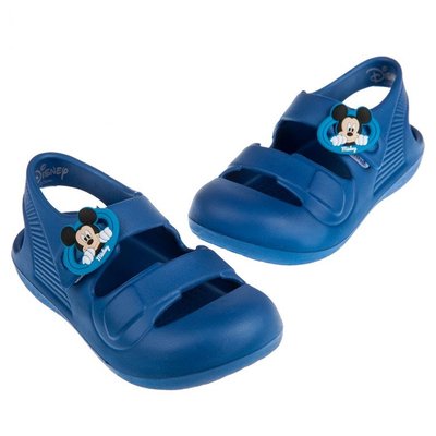 童鞋(15~20公分)Disney迪士尼米奇藍色超輕量兒童護趾涼鞋(類布希鞋材質)D8D155B