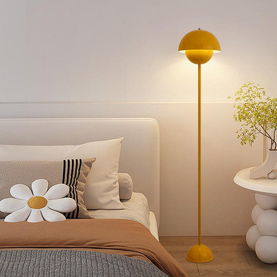 ins奶油風落地燈客廳沙發邊vintage法式復古臥室床頭花苞氛圍臺燈