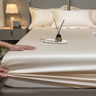現貨熱銷-類0支長絨棉純棉高端床笠單件夏季床罩全棉床墊保罩床單套罩
