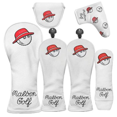 現貨 Malbon原單出口高爾夫球桿套木桿桿頭套推桿套球桿保護套球頭帽套正品促銷