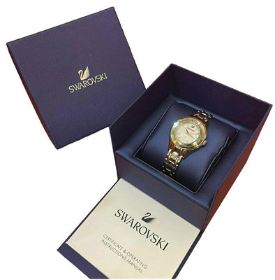 【🌹超級奢華🌹超級閃耀🌹】施華洛世奇 SWAROVSKI 水晶鏡面 腕錶【保證真品&超低價可刷卡分六期】