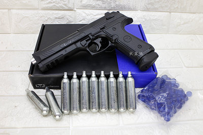 台南 武星級 LTL Alfa1.50 M9 手槍 鎮暴槍 CO2槍 + CO2小鋼瓶 + 橡膠彈 ( 防身震撼槍警衛
