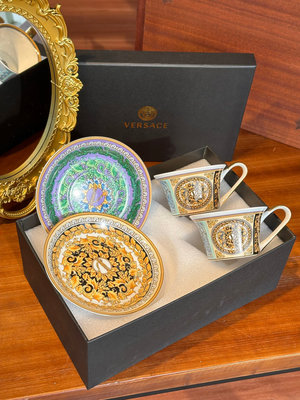 Versace 範思哲咖啡杯兩件套 歐洲皇室宮廷風高端系列定制款