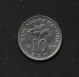 【萬龍】馬來西亞1999年10錢