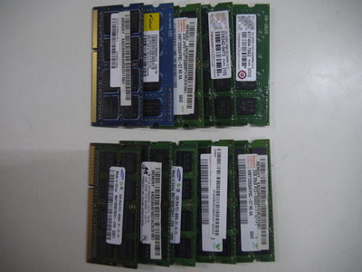 DDR3--2G二手良品筆電記憶體驚喜包-10支1包