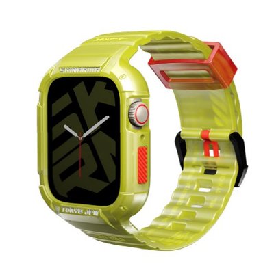 錶框增高 for Apple Watch 44/45mm 共用款 Skinarma Saido 街頭潮流一體成形錶帶