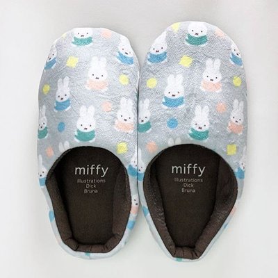 【薰衣草舖子】日本進口 米菲兔 Miffy 拖鞋。室內拖鞋