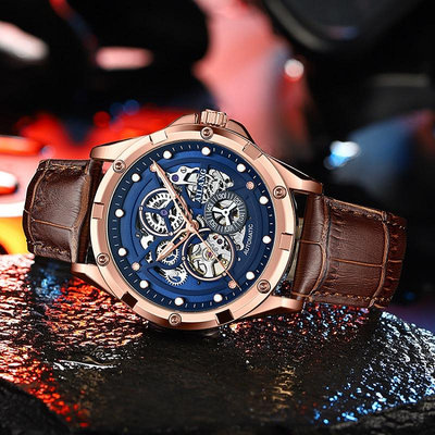 AILANG 品牌手錶8527 瑞士自動機械錶 防水男士腕錶