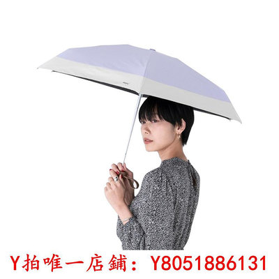 遮陽傘【自營】日本進口Wpc.太陽傘黑膠防曬傘晴雨兩用傘雨傘五折傘迷你雨傘